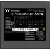 Thermaltake Germanium Pro RGB 0850W, PC-Netzteil schwarz, 1x 12-Pin High Power GPU, 4x PCIe, Kabelmanagement, 850 Watt