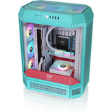 Thermaltake The Tower 600 Mint Strawberry, Tower-Gehäuse mint/rot, Tempered Glass x 3