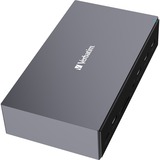 Verbatim USB-C Pro Docking Station CDS-17, 17 Port , Dockingstation aluminium/schwarz, HDMI, DP, RJ-45, USB-A, USB-C, SD, microSD, Audio