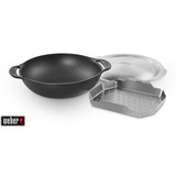 Weber Gourmet BBQ System Wok-Set 8856 mit Dünsteinsatz anthrazit