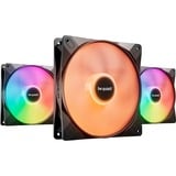 be quiet! Light Wings LX 140mm PWM high-speed Triple Pack, Gehäuselüfter schwarz, 3er-Pack, 140 mm
