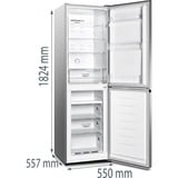 gorenje NRK418DCS4, Kühl-/Gefrierkombination grau