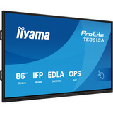 iiyama ProLite TE8613A-B3AG, Public Display schwarz (matt), UltraHD/4K, IPS, Touchscreen, HDMI, DP, USB-C, USB-Hub