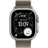 Apple Watch Ultra 3, Smartwatch titan, 49 mm, Milanaise Armband Titan Natur M, Titangehäuse, Cellular