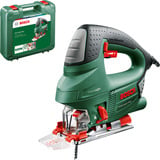 Bosch Heimwerken & Garten Stichsäge PST 900 PEL Set grün/schwarz, Koffer, 10 teiliges Sägeblatt Set PB11, 620 Watt