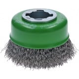 Bosch Professional X-LOCK Topfbürste Clean for Inox, Ø 75mm, gewellt 0,3mm Edelstahldraht, für X-LOCK Winkelschleifer