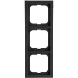 Busch-Jaeger Rahmen dreifach, future linear, Plattform 63, lackierte matte Oberfläche, Kunststoff schwarz (matt), Retail