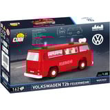 COBI Volkswagen T2b Feuerwehr, Konstruktionsspielzeug rot, Maßstab 1:35