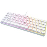 Corsair K65 RGB MINI, Gaming-Tastatur weiß, DE-Layout, Cherry MX RGB Speed Silver