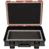 EINHELL Systemkoffer E-Case S-F incl. dividers, Werkzeugkiste schwarz/rot, mit Trennelementen