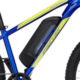 FISCHER Fahrrad Montis 2.1 Junior (2022), Pedelec blau (glänzend)/gelb, 38 cm Rahmen, 27,5"