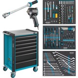 Hazet Werkzeugwagen Assistent 179NX-7/137 blau/schwarz, Ordnungssystem 3/3+, inkl. 137 Werkzeuge