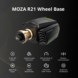 MOZA R21 Wheel Base, Lenkradbasis schwarz/bronze
