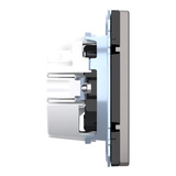 Merten Schutzkontaktsteckdose mit Steckklemmen nickel, Retail