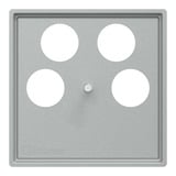 Merten Zentralplatte aluminium, Retail