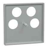 Merten Zentralplatte aluminium, Retail