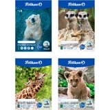 Pelikan Zeichenblock DIN A4 20 Blatt, Malen Deckblatt mit verschiedenen Tiermotiven (nicht wählbar)
