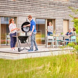 RÖSLE Kugelgrill No.1 F60 AIR PRO VARIO+, Holzkohlegrill schwarz (matt), Ø 60 cm