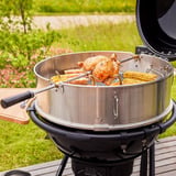 RÖSLE Kugelgrill No.1 F60 AIR PRO VARIO+, Holzkohlegrill schwarz (matt), Ø 60 cm