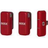 Rode Microphones Wireless Micro USB-C , Mikrofon rot