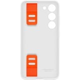 SAMSUNG Silicone Grip Case, Schutzhülle weiß/orange, Samsung Galaxy S23