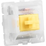 Sharkoon Gateron Cap Milky-Yellow Switch-Set, Tastenschalter gelb/weiß, 35 Stück