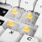 Sharkoon Gateron Cap Milky-Yellow Switch-Set, Tastenschalter gelb/weiß, 35 Stück