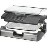 Steba BBQ Tischgrill VG 200 , Elektrogrill schwarz, 2.200 Watt, mit Glasdeckel
