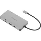 Targus Universal USB-C DV4K, Dockingstation silber, 100 W, USB-C, HDMI, 4K