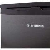 Telefunken C-135-100-DI, Vollraumkühlschrank schwarz/edelstahl (dunkel)