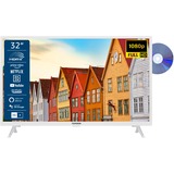 Telefunken XF32SN550SD-W, LED-Fernseher 80 cm (32 Zoll), weiß, FullHD, Triple Tuner, SmartTV, DVD-Spieler