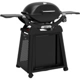 Weber Gasgrill Q 2200N mit Premium-Rollwagen schwarz, 4,10 kW, mit Seitentischen