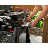 Weber Gasgrill Q 2200N mit Premium-Rollwagen schwarz, 4,10 kW, mit Seitentischen