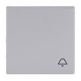 0 Wippe mit Aufdruck mit Symbol Klingel aluminium, Retail