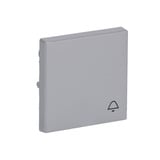0 Wippe mit Aufdruck mit Symbol Klingel aluminium, Retail