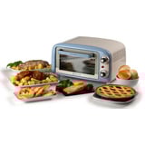Ariete Mini-Backofen Vintage Blue weiß/hellblau, 800 Watt, 10 Liter