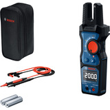 Bosch Offene Strommesszange GFM 1000-15, Messgerät blau/schwarz, 2x Batterien, Tasche