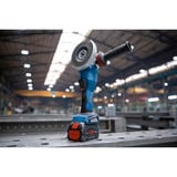 Bosch Professional PRO X-LOCK Akku-Winkelschleifer BITURBO GWX 18V-15 P Professional solo, Ø 125mm blau/schwarz, ohne Akku und Ladegerät, in L-BOXX