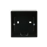 Busch-Jaeger Aufputz-Gehäuse einfach zur Aufnahme von Einsätzen, Zentralscheiben und Abdeckrahmen schwarz (matt), Retail