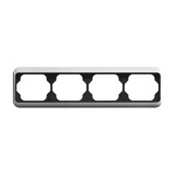 Busch-Jaeger Rahmen vierfach Rahmen waagerecht alpha titan, Retail