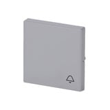 Busch-Jaeger Wippe mit Aufdruck mit Symbol Klingel aluminium, Retail