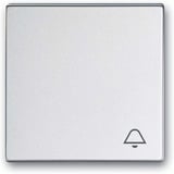 Busch-Jaeger Wippe mit Aufdruck mit Symbol Klingel aluminium, Retail