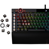 Corsair K100 RGB, Gaming-Tastatur schwarz, DE-Layout, Cherry MX RGB Speed Silver