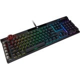 Corsair K100 RGB, Gaming-Tastatur schwarz, DE-Layout, Cherry MX RGB Speed Silver