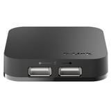 D-Link DUB-H4, USB-Hub schwarz, mit Netzteil