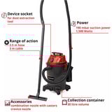 EINHELL TC-VC 1930 A, Nass-/Trockensauger rot/schwarz