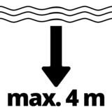 Einhell Akku-Klarwasserpumpe GE-PP 18 RB Li-Solo, Tauch- / Druckpumpe rot/schwarz, ohne Akku und Ladegerät