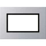 Gira Abdeckrahmen 1 1 zweifach, Abdeckung aluminium, Retail