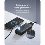 ICY BOX IB-AC618a, USB-Hub schwarz