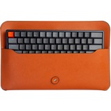 Keychron K3/K12 (75%) Keyboard Travel Pouch, Tasche orange, aus Leder